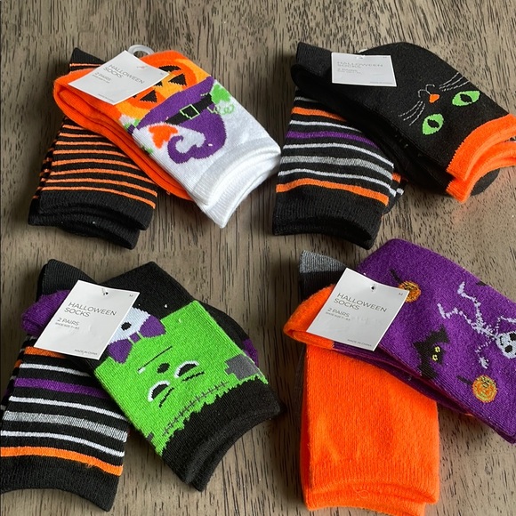 Other - Kid’s Halloween Themed Socks Set - Four 2 Packs